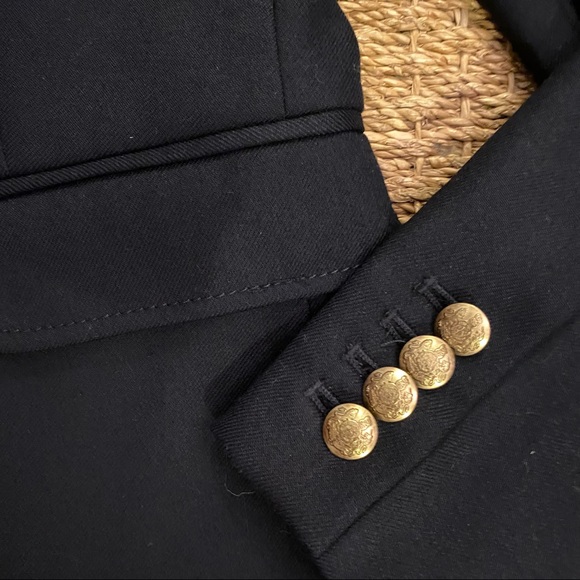 J crew schoolboy blazer navy wool size 4 - Picture 5 of 7